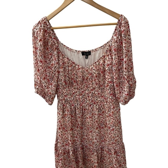Trixx Clothing Company fit and flare Boho dress with ruched waist, size Xl - Picture 2 of 4